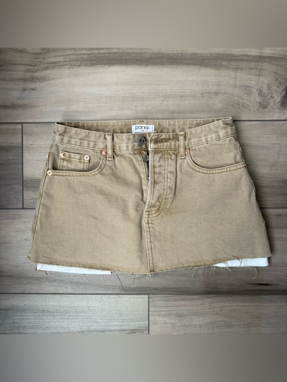 Parke Denim Mini Skirt